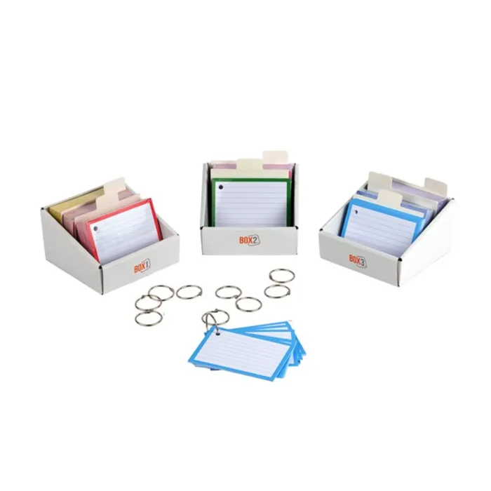 500 Flashcards A7 met boxjes